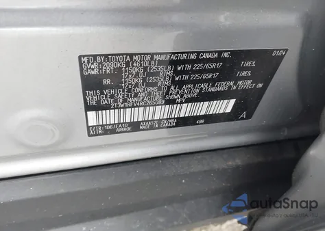 2024 Toyota Rav4 Xle from USA, damaged, VIN 2T3W1RFV4RC265089